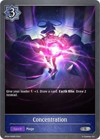 Concentration - BP04: Cosmic Mythos - Shadowverse: Evolve card