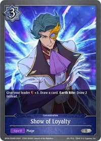 Show of Loyalty - BP04: Cosmic Mythos - Shadowverse: Evolve card