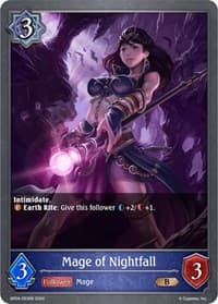 Mage of Nightfall - BP04: Cosmic Mythos - Shadowverse: Evolve card