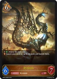 Python - BP04: Cosmic Mythos - Shadowverse: Evolve card