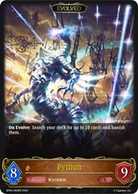 Python (Evolved) - BP04: Cosmic Mythos - Shadowverse: Evolve card