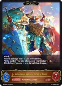 Laevateinn Dragon, Defense Form (Evolved) - BP04: Cosmic Mythos - Shadowverse: Evolve card