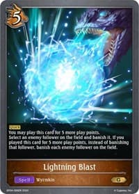 Lightning Blast - BP04: Cosmic Mythos - Shadowverse: Evolve card
