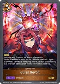 Guren Revolt - BP04: Cosmic Mythos - Shadowverse: Evolve card