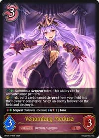 Venomfang Medusa - BP04: Cosmic Mythos - Shadowverse: Evolve card