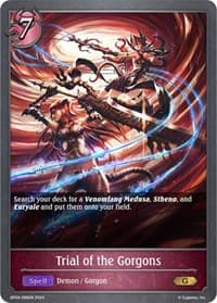 Trial of the Gorgons - BP04: Cosmic Mythos - Shadowverse: Evolve card