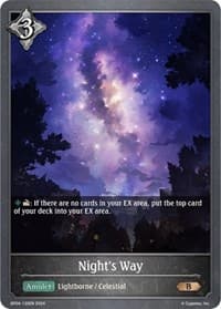 Night's Way - BP04: Cosmic Mythos - Shadowverse: Evolve card