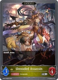 Shrouded Assassin (Evolved) - P08EN (Foil) - BP04: Cosmic Mythos - Shadowverse: Evolve card