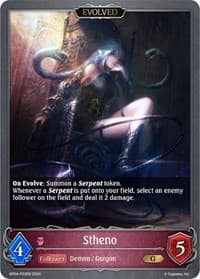 Stheno (Evolved) - P22EN (Foil) - BP04: Cosmic Mythos - Shadowverse: Evolve card