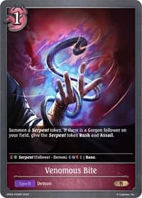 Venomous Bite - P25EN (Foil) - BP04: Cosmic Mythos - Shadowverse: Evolve card