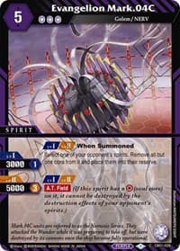 Evangelion Mark.04C - Collaboration Booster 01: Halo of Awakening - Battle Spirits Saga card