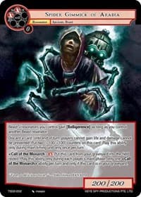 Spider Gimmick of Aradia - Starter Deck: Yokoshima - Force of Will card