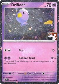 Drifloon - 089/198 (Cosmos Holo) - Prize Pack Series Cards - Pokemon card