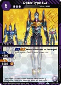 Opfer Type Eva - Collaboration Booster 01: Halo of Awakening - Battle Spirits Saga card