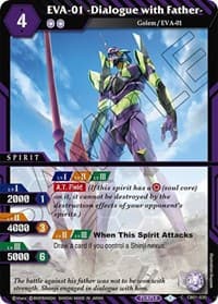 EVA-01 -Dialogue with Father- - Collaboration Booster 01: Halo of Awakening - Battle Spirits Saga card