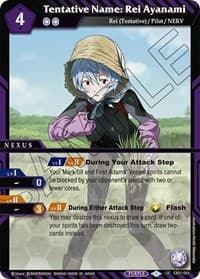 Tentative Name: Rei Ayanami - Collaboration Booster 01: Halo of Awakening - Battle Spirits Saga card