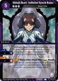 Shinji Ikari -Infinite Synch Rate- - Collaboration Booster 01: Halo of Awakening - Battle Spirits Saga card