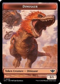 Dinosaur Token - Outlaws of Thunder Junction - Magic: The Gathering card