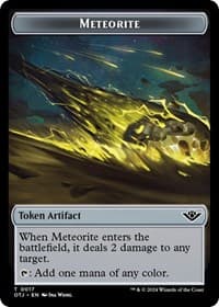 Meteorite Token - Outlaws of Thunder Junction - Magic: The Gathering card
