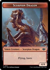 Scorpion Dragon Token - Outlaws of Thunder Junction - Magic: The Gathering card