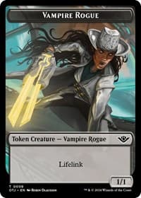 Vampire Rogue // Plot Double-Sided Token - Outlaws of Thunder Junction - Magic: The Gathering card