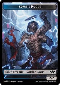 Zombie Rogue // Plot Double-Sided Token - Outlaws of Thunder Junction - Magic: The Gathering card