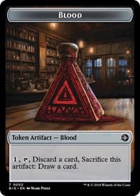 Blood Token - Outlaws of Thunder Junction: The Big Score - Magic: The Gathering card