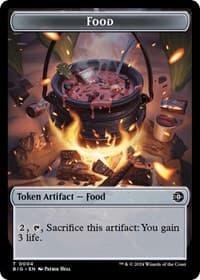 Food // Plot Double-Sided Token - Outlaws of Thunder Junction: The Big Score - Magic: The Gathering card