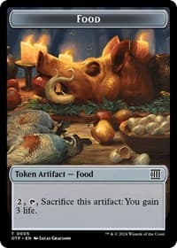 Food // Plot Double-Sided Token - Outlaws of Thunder Junction: Breaking News - Magic: The Gathering card