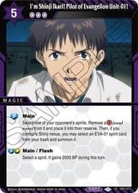 I'm Shinji Ikari! Pilot of Evangelion Unit-01! - Collaboration Booster 01: Halo of Awakening - Battle Spirits Saga card