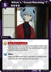 What's "Good Morning"? - Collaboration Booster 01: Halo of Awakening - Battle Spirits Saga card