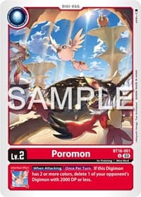 Poromon - Beginning Observer - Digimon Card Game card