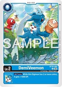 DemiVeemon - Beginning Observer - Digimon Card Game card