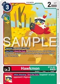 Hawkmon - Beginning Observer - Digimon Card Game card