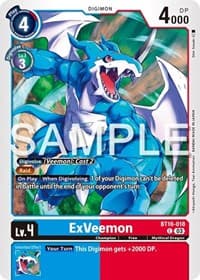 ExVeemon - Beginning Observer - Digimon Card Game card
