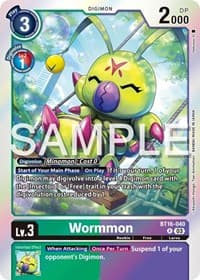 Wormmon - Beginning Observer - Digimon Card Game card