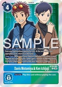Davis Motomiya & Ken Ichijoji - Beginning Observer - Digimon Card Game card
