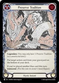 Preserve Tradition // Inner Chi - Part the Mistveil - Flesh and Blood TCG card