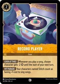 Record Player - Ursula's Return - Disney Lorcana card