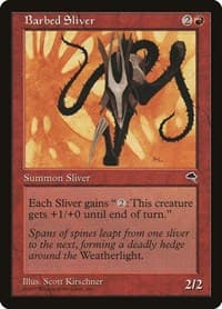 Barbed Sliver - Tempest - Magic: The Gathering card