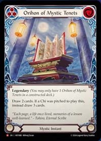 Orihon of Mystic Tenets - Part the Mistveil - Flesh and Blood TCG card