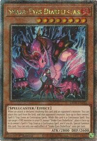 Snake-Eyes Diabellstar (Quarter Century Secret Rare) - Legacy of Destruction - YuGiOh card