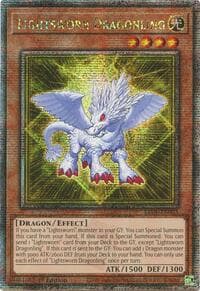 Lightsworn Dragonling (Quarter Century Secret Rare) - Legacy of Destruction - YuGiOh card