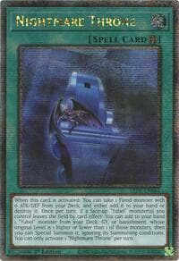 Nightmare Throne (Quarter Century Secret Rare) - Legacy of Destruction - YuGiOh card