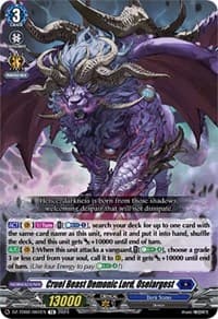 Cruel Beast Demonic Lord, Oselargest - DZ-TD02: Start Up Trial Deck "Dark States" - Cardfight Vanguard card