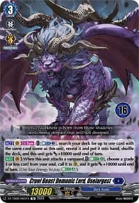 Cruel Beast Demonic Lord, Oselargest (16) - DZ-TD02: Start Up Trial Deck "Dark States" - Cardfight Vanguard card