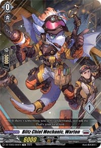 Blitz Chief Mechanic, Warton (1) - DZ-TD03: Start Up Trial Deck "Brandt Gate" - Cardfight Vanguard card