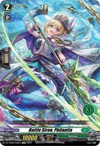 Battle Siren, Philantia (3) - DZ-TD05: Start Up Trial Deck "Stoicheia" - Cardfight Vanguard card