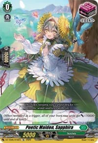 Poetic Maiden, Sapphira - DZ-TD05: Start Up Trial Deck "Stoicheia" - Cardfight Vanguard card