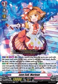 Love Call, Marlean - DZ-TD06: Start Up Trial Deck "Lyrical Monasterio" - Cardfight Vanguard card